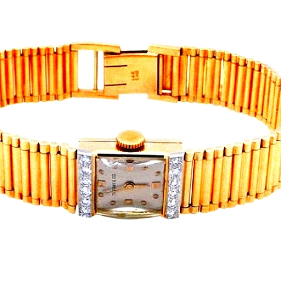14K Tiffany & Co.  Diamond Yellow Gold Watch - Picture 4 of 6